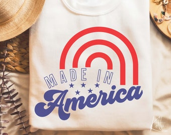 Made in America SVG, 4th of july svg, Independence day svg, Fourth of July svg, USA Patriotic svg, shirt svg, png, dfx, Cricut files.