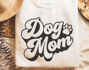 Dog Mom Svg, SVG file gift for Dog Lover, Dog shirt ideas svg, png, dfx, Cricut cut file.