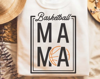 Basketmamma SVG, sportmamma Svg, citat tröja present svg, png, dfx, Cricut klippfil.