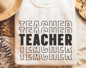 Teacher svg, Teacher life svg, Teacher Quotes shirt gift svg, png, dfx, Cricut cut file.