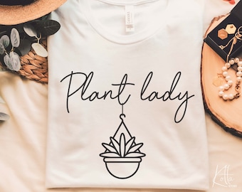 Plant lady svg, SVG for shirt design, Gift for Plant Lover Svg, png, dfx, Cricut cut file.