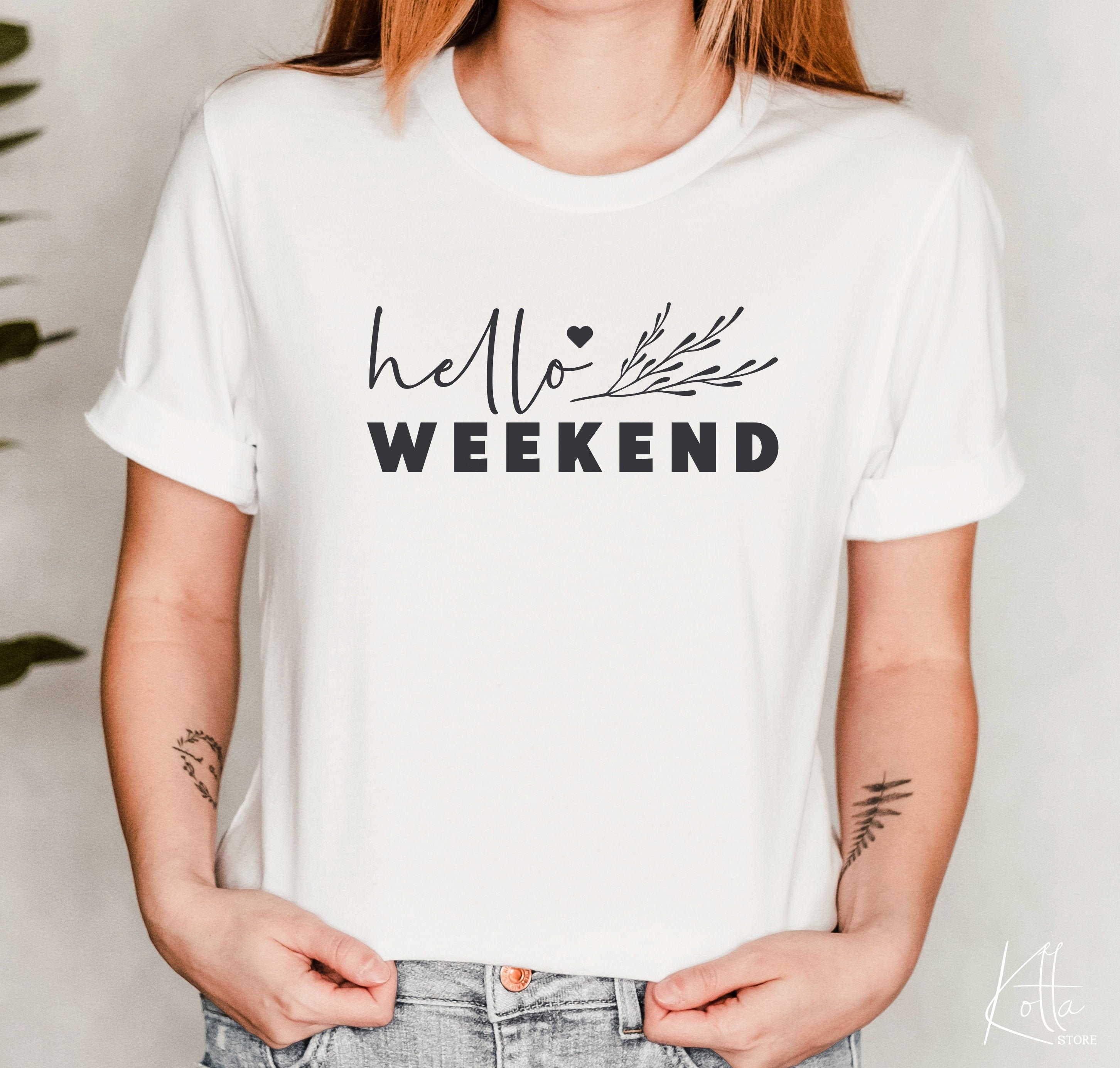Hello Weekend SVG SVG for Shirt Design Summer Quotes Shirt - Etsy