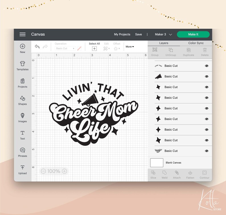Livin' That Cheer Mom Life SVG, Sports mom Svg, Quotes shirt gift svg, png, dfx, Cricut cut file. image 3