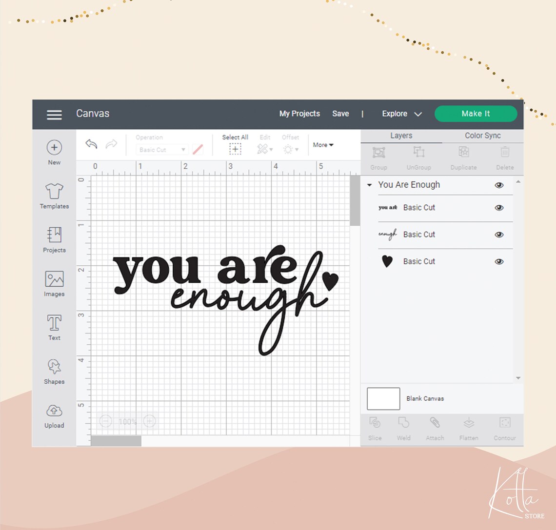 You Are Enough SVG Inspirational Svg Motivational Svg | Etsy