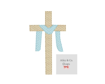 Cross Embroidery Design | Easter Design | Cross Sketch Design