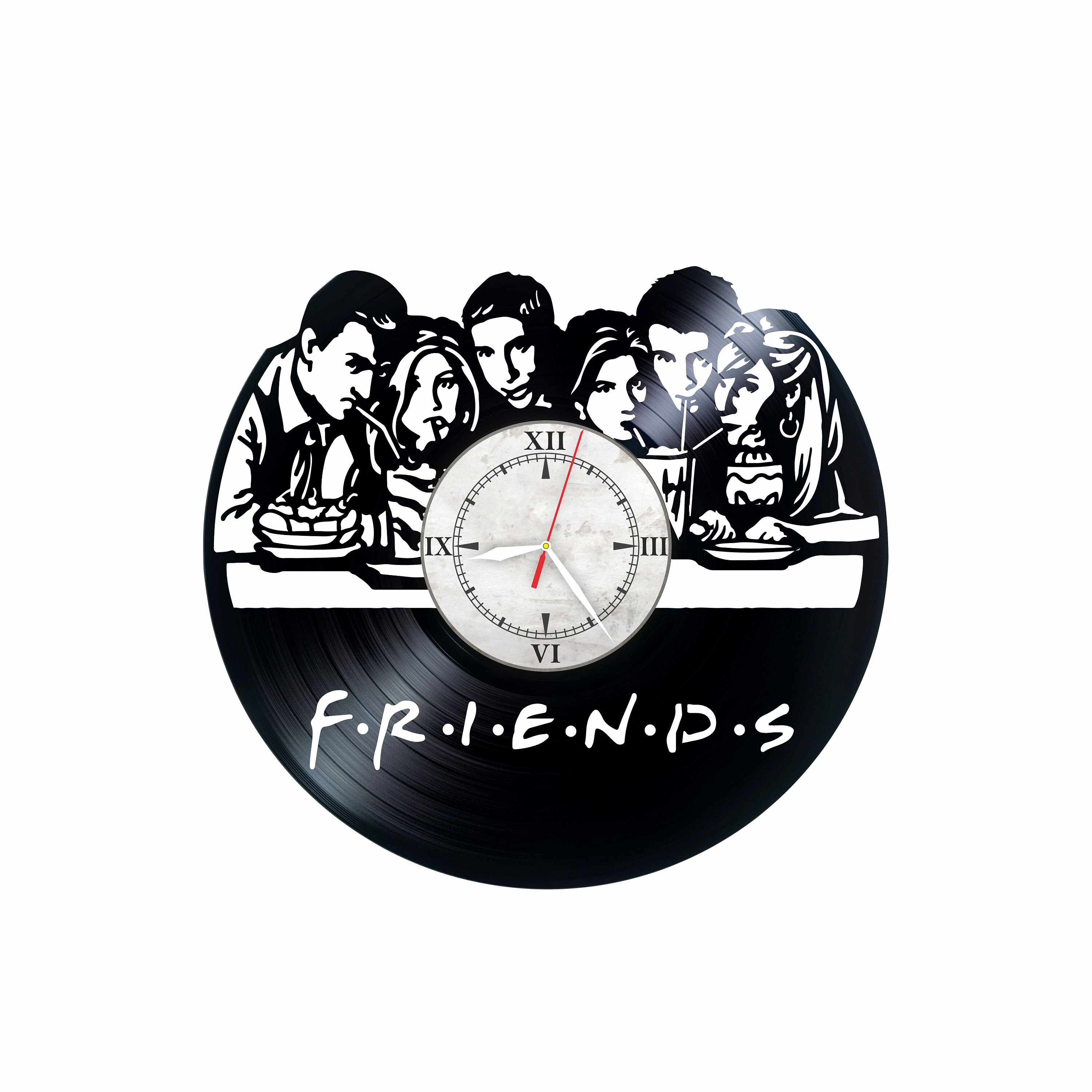 Friends Vinyl Record Wall Clock Friends Wall Art Friends Tv Etsy