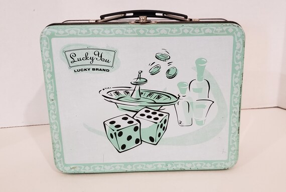 Metal Lunch Box Mint Green 