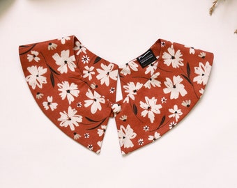 Detachable COLLAR in “Flower Sketch” cotton