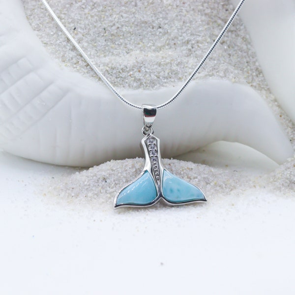 Crystal Mermaid Tail Pendant - Rope Necklace or Omega - AJ24