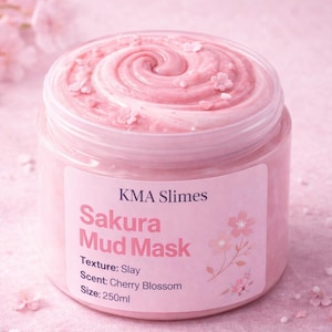 Shimmery Sakura Slay Slime: Pink Butter Texture, Stretchy ASMR