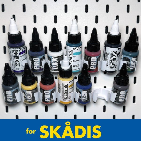 Pro Acryl Paint Holder (also holds Golden High Flow) for SKÅDIS