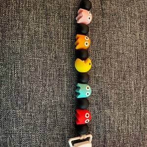 Pac-Man Pacifier Clip