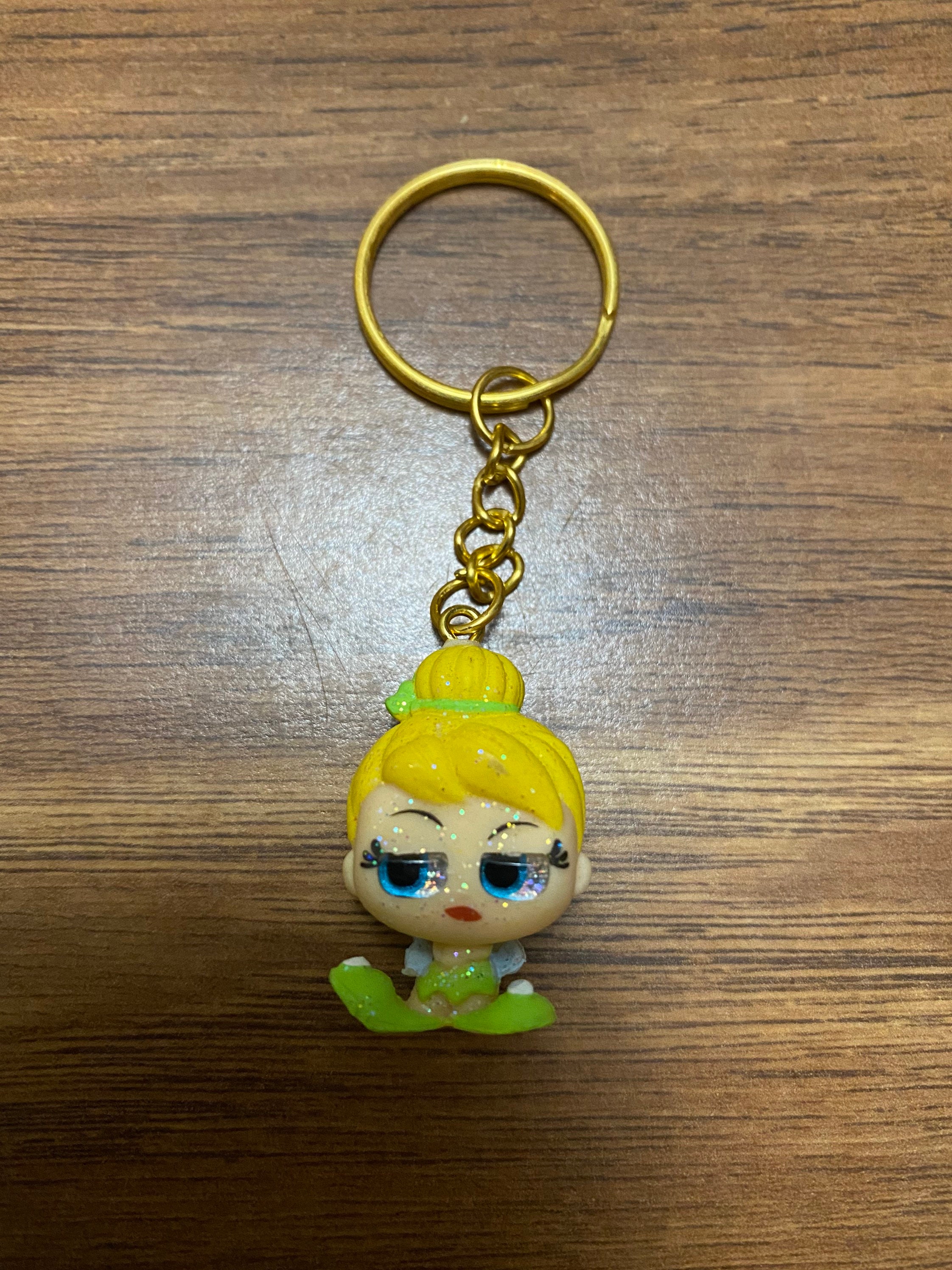 Disney Tinkerbell Keychain Etsy