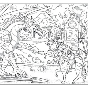 Five Dragon Coloring Pages to Enjoy!