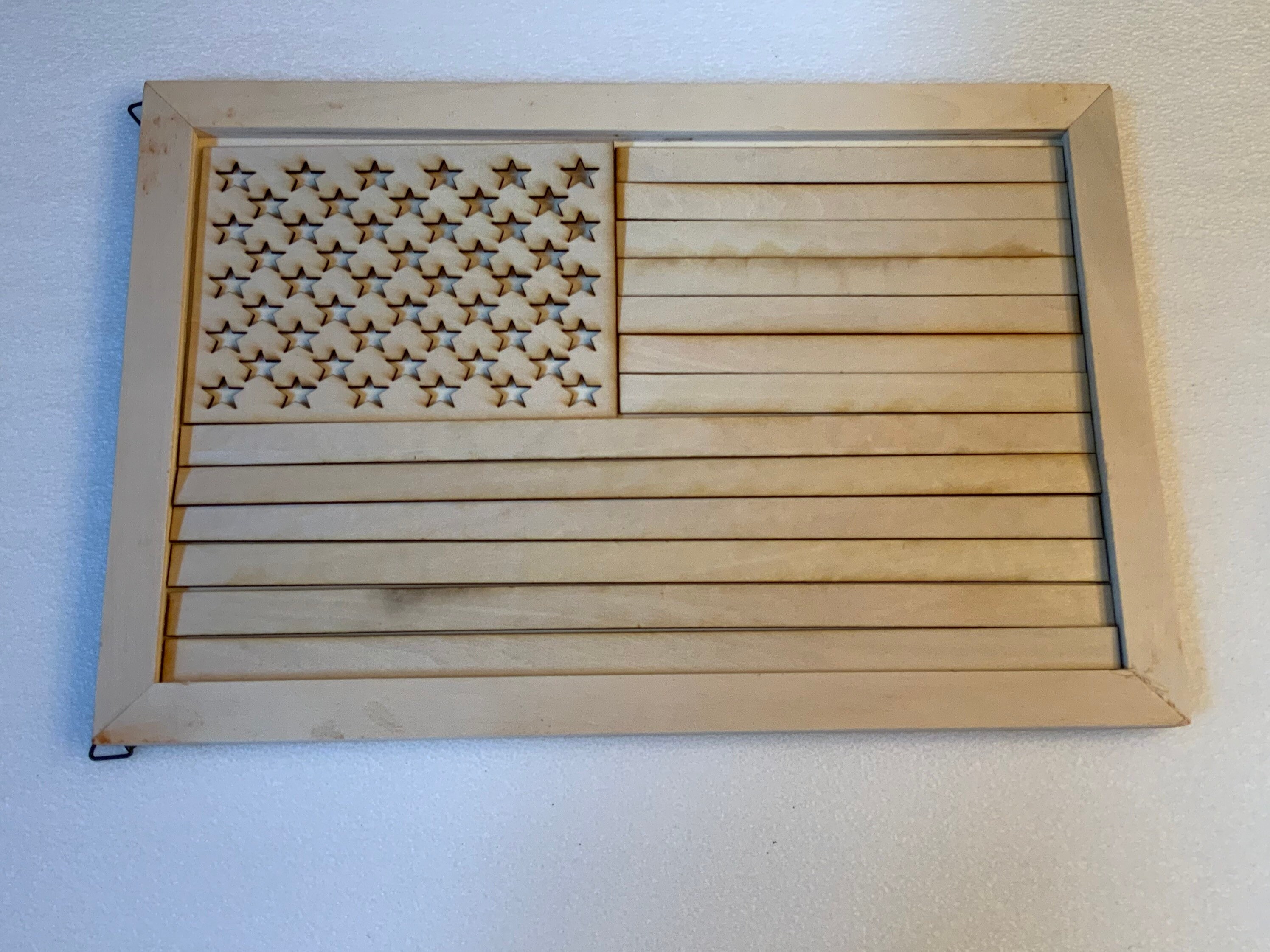 Wood American Flag Kit Measures 11.75 X 7.75 Etsy UK