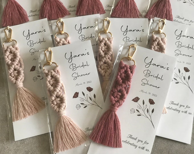 Wedding Gift / Macrame Keychains / Wedding Guest Gifts/cheap Etsy
