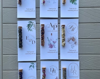 Personalized Wedding tea favors Guests, Bulk Rustic Wedding Favor, Wood Favors, Tea Jars, Unique Gift, Herbal Tea, Loose Leaf Tea Favor