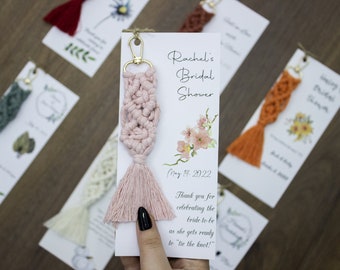 Personliga Boho bröllopsgåvor i bulk, Grossist Makraményckelring, Bröllopspresent, Babyshower-present, Väskeberlock Brudtärna, Förlovningspresenter