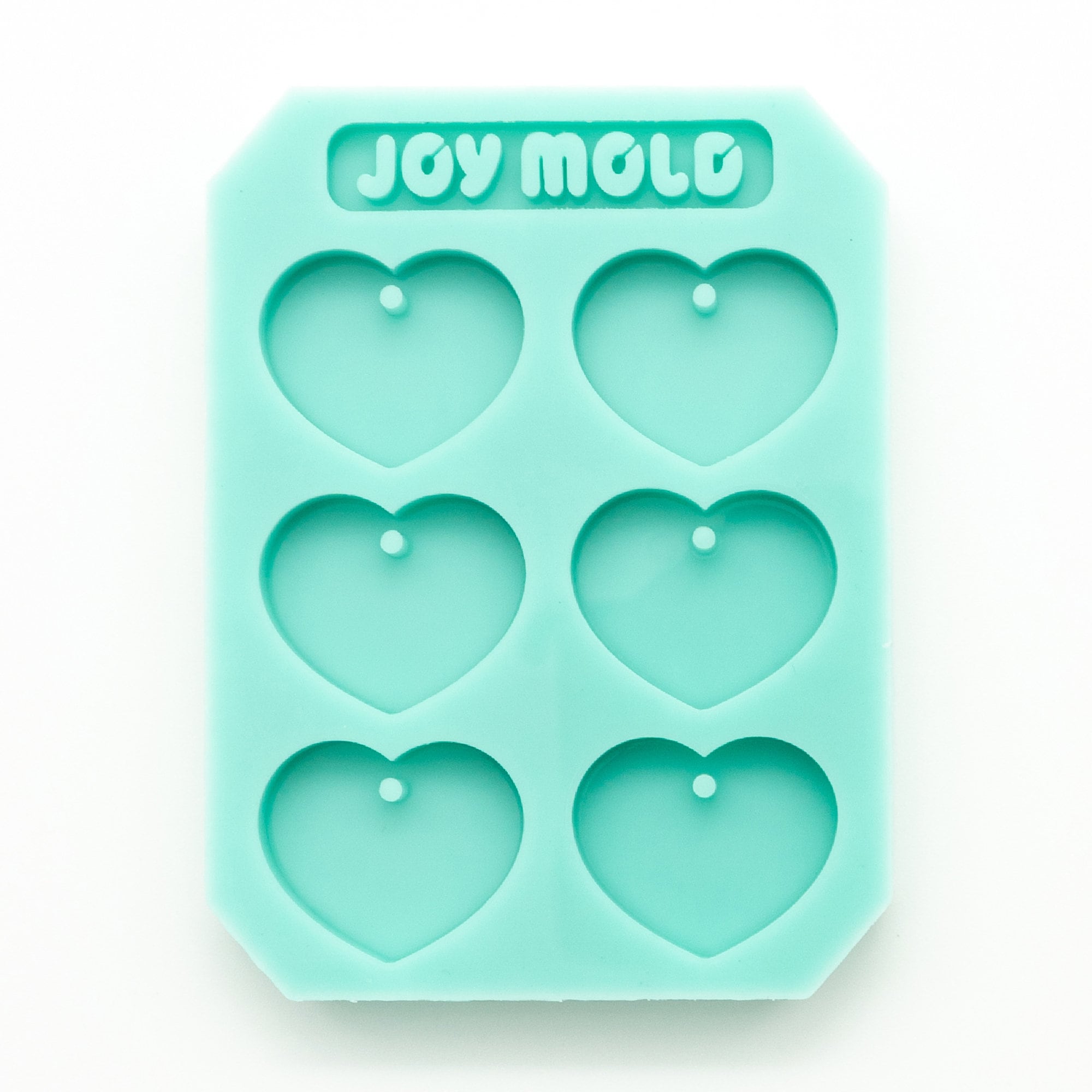 0.85" x 1" 4.5mm Deep Heart Silicone Mold Earring Mold Shin…