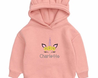 Baby Girl Hooded Sweatshirt Cotton Unicorn Fashion Hoodies Pullover Top for Toddler Little Kid 1-5t Baby Girl Hooded Sweatshirt Cotton Unicorn Fashion Hoodies Pullover Top for Toddler Little Kid 1-5t