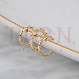 Tiny Thin Helix Cuff • Cartilage ear cuff • Ear Cuff • Upper Ear Cuff • No Piercing • Gold • Fake earring helix • Sterling Silver • Gold