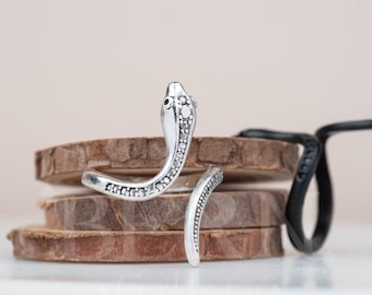 Vintage Snake Rings • Serpent Band • Boho • Gothic • Punk • Silver ring • Gothic • Hippie • Snake ring • Punk • Horror • Snake wrap ring