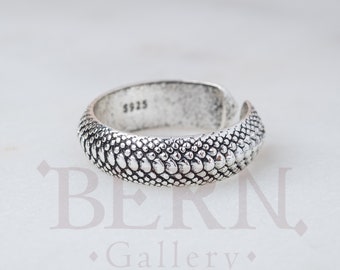Snake Skin Ring • Dragon • Rings for women • Handmade jewelry • Personalized • Goth • Silver ring • Gothic • Snake ring • Retro • Snake