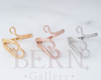 Octopus Tentacle Ring • Steampunk • Punk • Gothic • Octopus • Cthulhu • Retro • Black • Silver • Octopus ring • Boho • Rose gold • Men ring