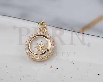 Kompass Form Opal Halskette • Nordstern Halskette • Opal • Opal Schmuck • Mondstein Halskette • Kompass • Stern Schmuck • Sternbild