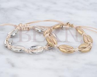 Cowrie Shell Bracelet • Sea shell bracelet • Cowrie shell anklet • Summary jewelry • Gold filled anklet • Ocean • Beach • Shells • Anklet