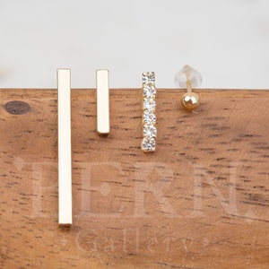 Mix and Match Gold Studs • Minimalist • Gold Studs • Tiny Earring Studs •  • Mismatched Studs • Boho • Earring set • Gold • Tiny • Geometric