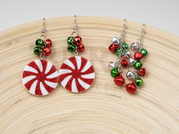 Beaded Stocking Hoop Earrings Beaded Stocking Hoop Earrings