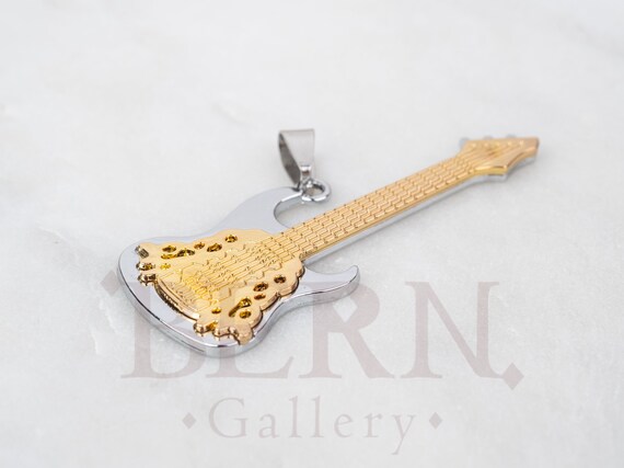 Silver Guitar Necklace - Perfect Graduation Or Teacher Gift For Music Lovers, Men & Women