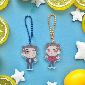 Sterek Chibi Keychain Teen Wolf Stiles Stilinski Derek Hale Acrylic Charm