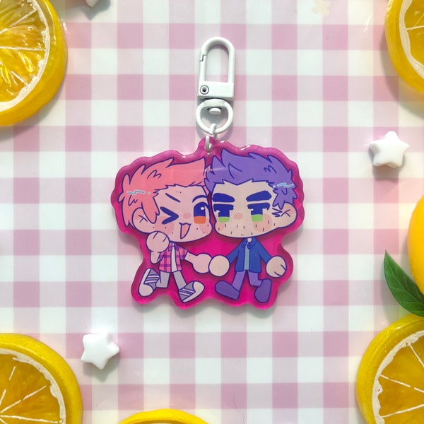 Teen Wolf Sterek Stiles Stilinski Derek Hale colorful acrylic charm