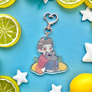 Sterek Fox Stiles Keychain Teen Wolf Stiles Stilinski Derek Hale Acrylic Charm