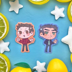 Sterek Sticker Chibi Teen Wolf Stiles Stilinski Derek Hale Vinyl Sticker