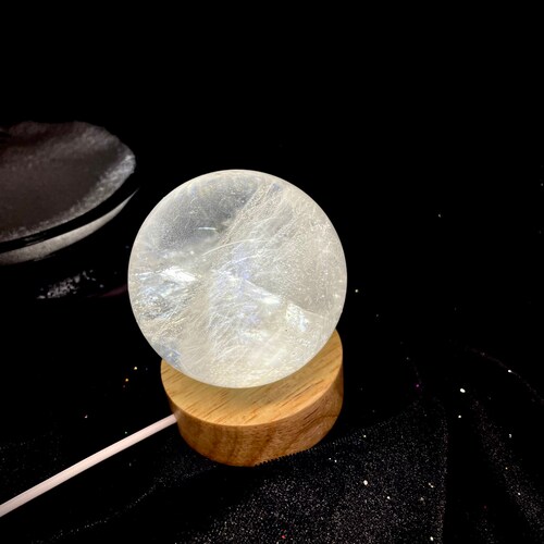 Clear Quartz shops Crystal Stone Rainbow Sphere