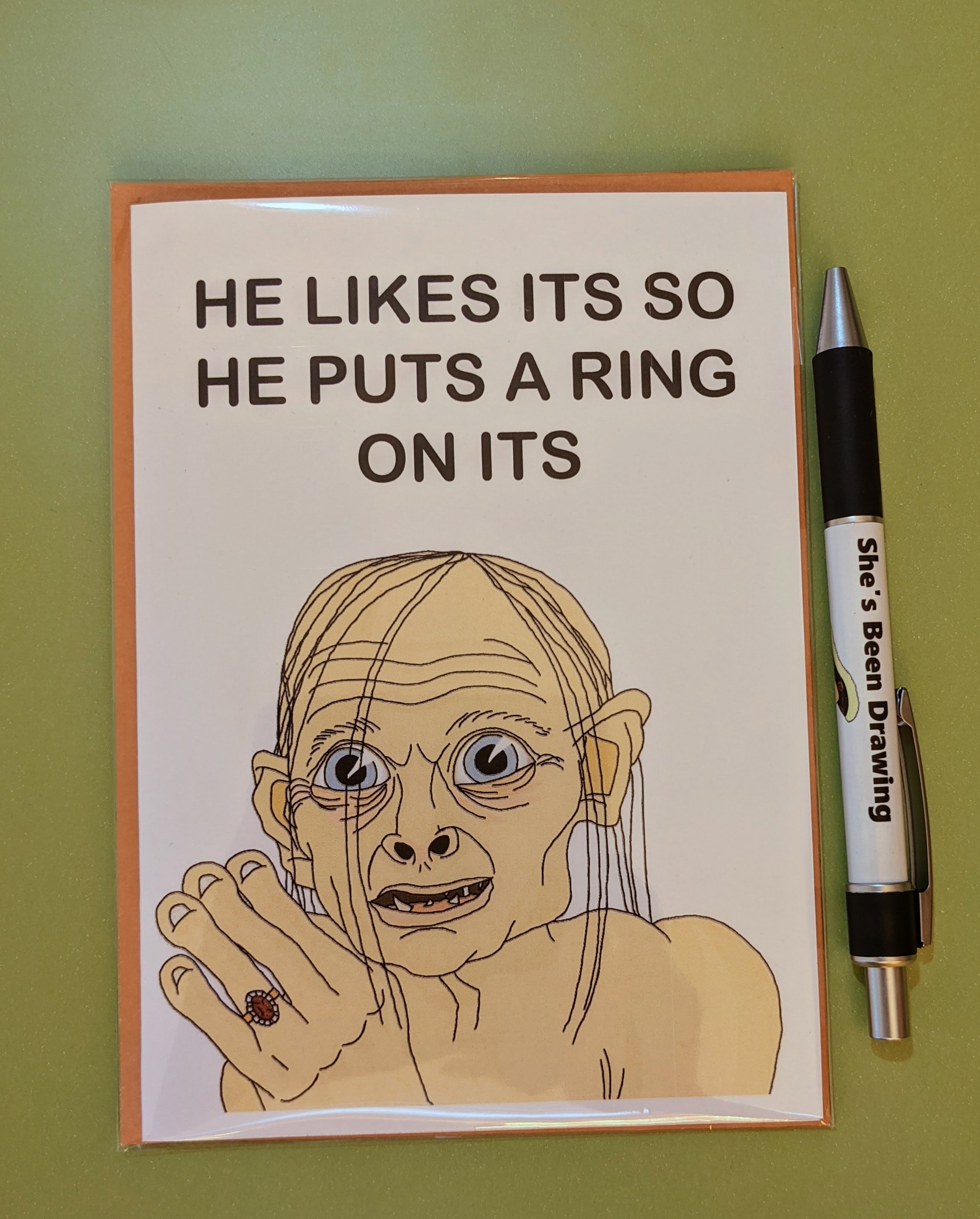 Smeagol/ Gollum/ Lord of The Rings/ Engagement/ Wedding/ Etsy