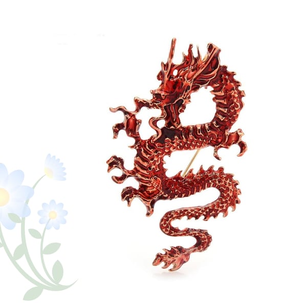 Broches Esmalte Flying Dragon Broches, Pride Dragon Party Casual Brooch Pin Regalos