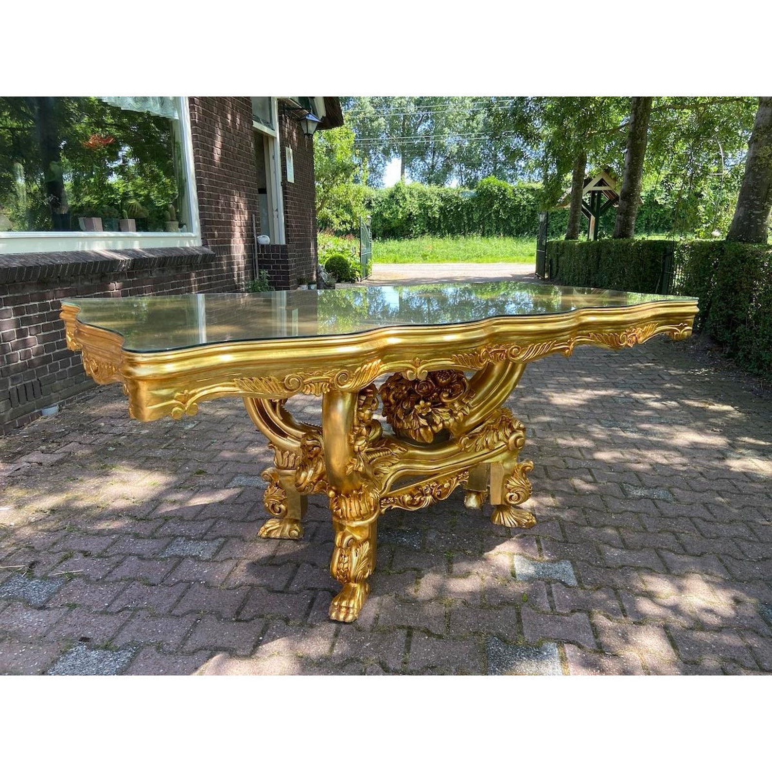 Italian Baroque Style Dining Table Gold Made to Order Etsy