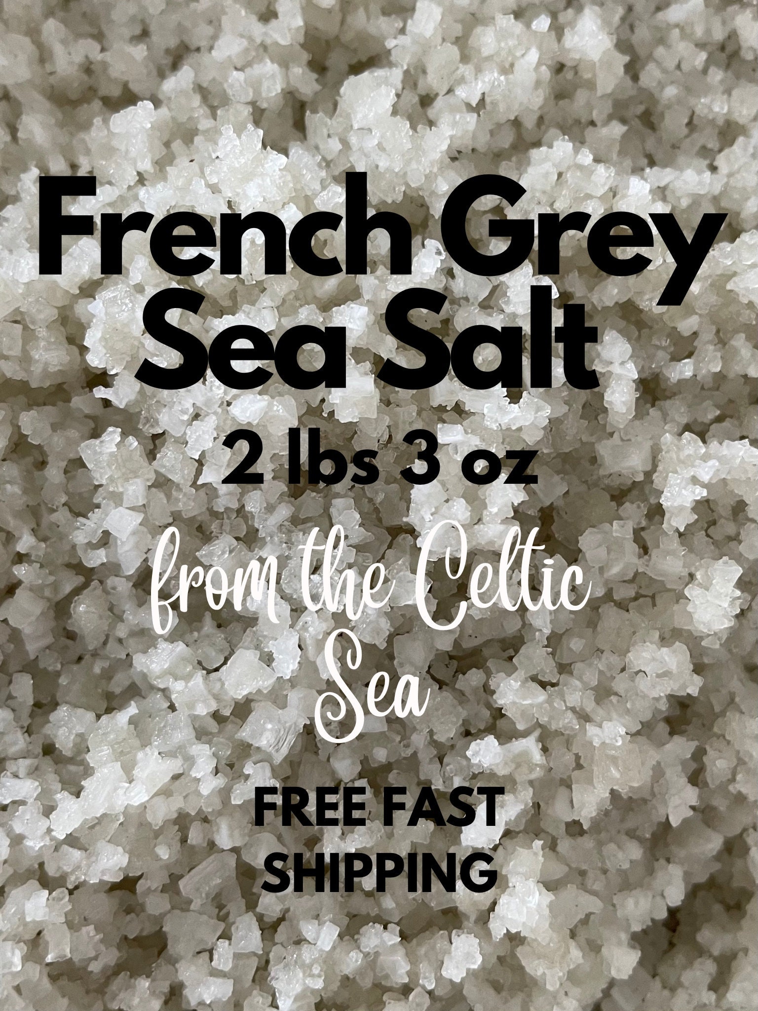 French Grey Sea Salt 1 Kg Bag 2 Lbs 3 Oz 