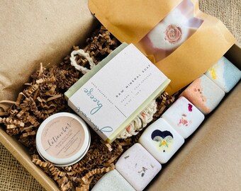 Relaxation Self Care Spa Box - 10 Pc | Non-Toxic Skincare | Zero Waste | Eco-Gift