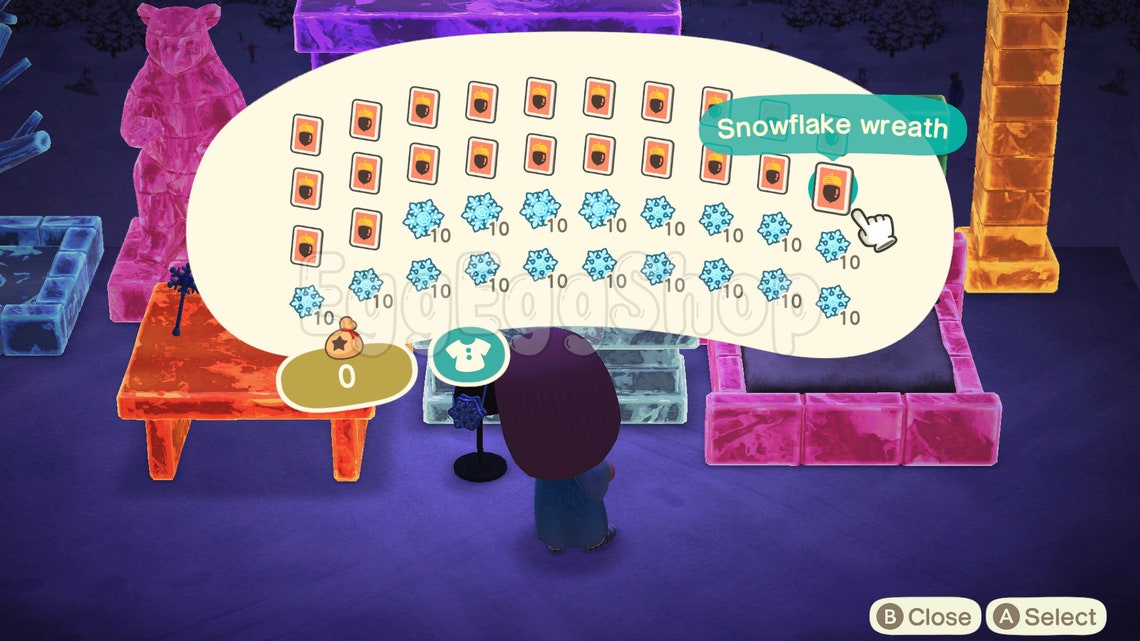 Frozen Winter DIY Snowflakes Snowman Treat Animal Crossing