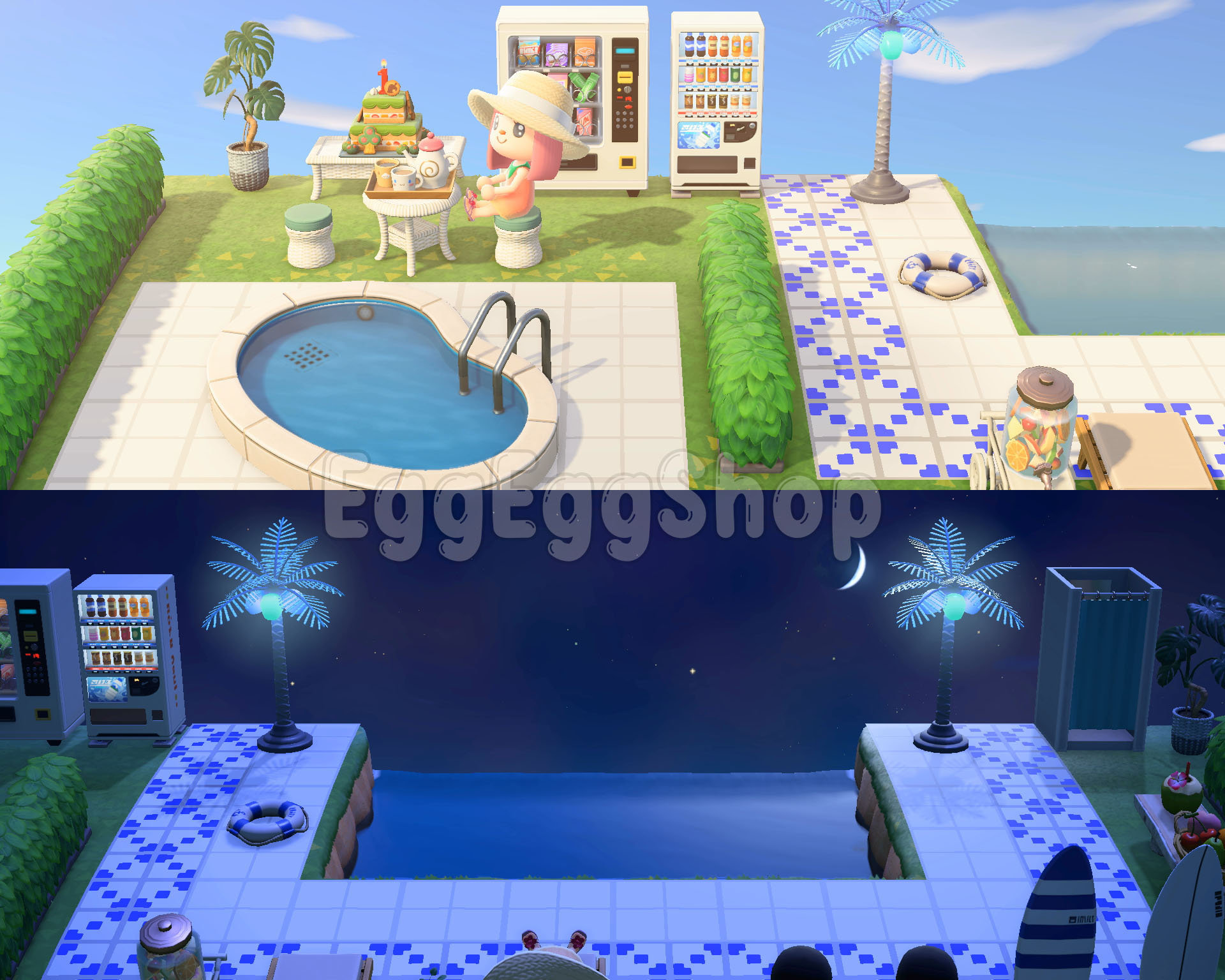 Swimming Pool Design Outdoor Summer Beach Animal Crossing ACNH Etsy