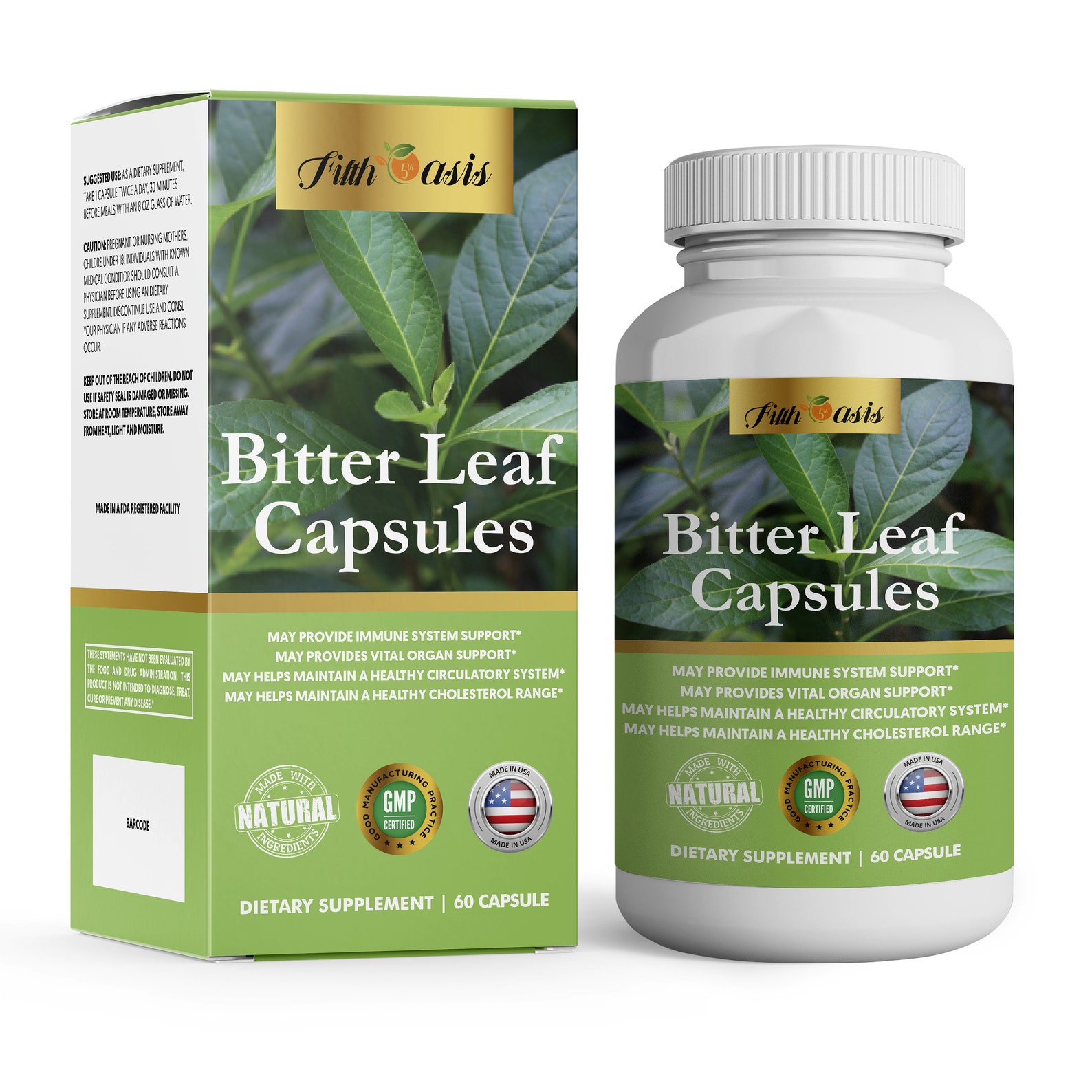 Bitter Leaf Capsule VERNONIA AMYGDALINA 750mg 60 Capsules Etsy