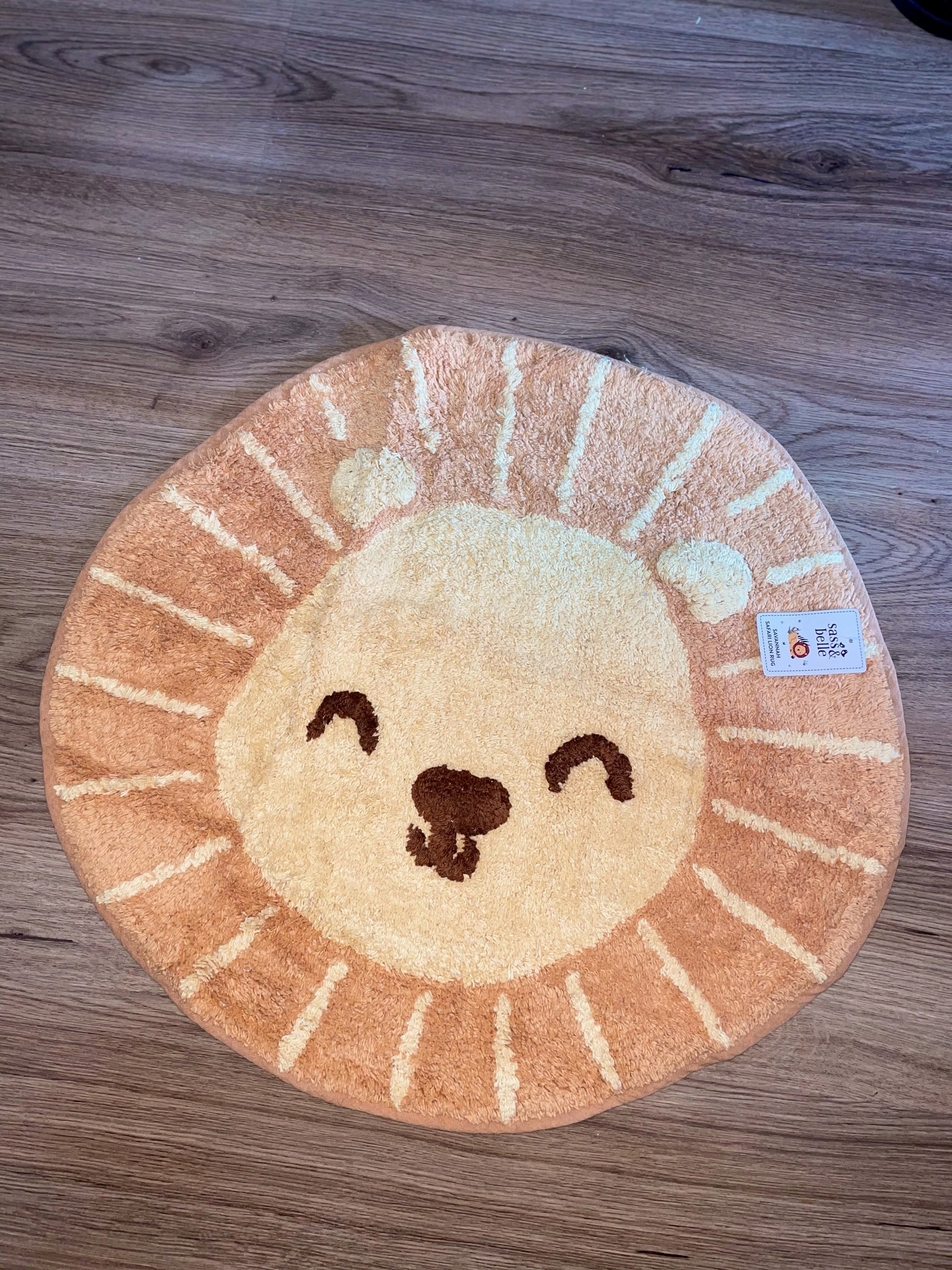 Lion Head Rug / Sass & Belle rug / Nursery Rug / Lion Rug / Etsy