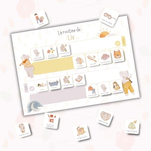 Routine quotidiana per bambini, mattina e sera