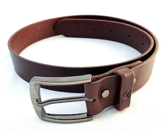 Full Grain Veg-Tanned Leather Belt Handcrafted in Canada