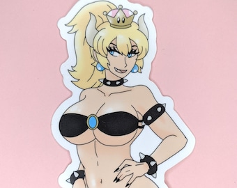 Bowsette 4" Matte Vinyl Sticker